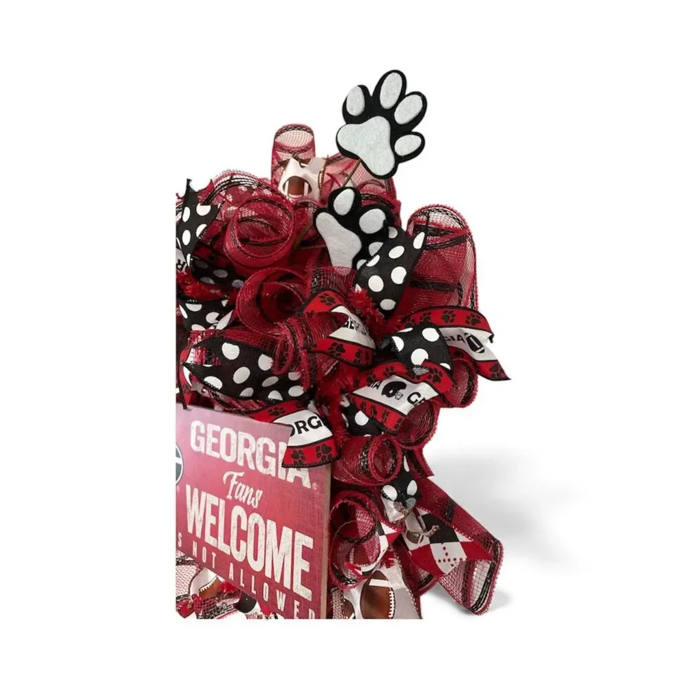 University of Georgia Bulldog Wreath - Door Wreath